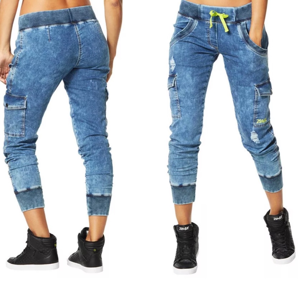 Lrg Wmns zumba get faded denim dance pants